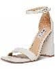 Steve Madden Women's Tiaa Heeled Sandal - Fashionable Summer Choice — Bone