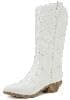 Women's Western Cowboy Pointe Toe Ankle Boots - RENO Soda — Pu White