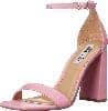 Steve Madden Women's Tiaa Heeled Sandal - Fashionable Summer Choice — Pink Leather