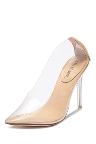 Glass Doll Pointed Toe Lucite Heel Pumps