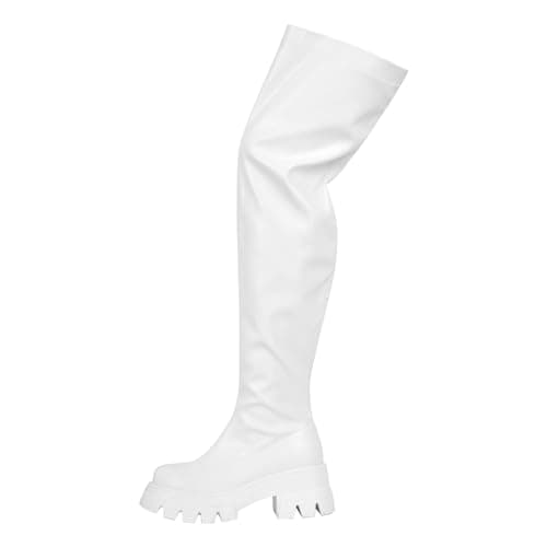 Richealnana Women's Zipper Over-The-Knee Platform Boots