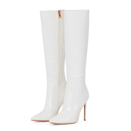 Elisabet Tang Women's 4 inch Stiletto Knee High Boot Leather Suede