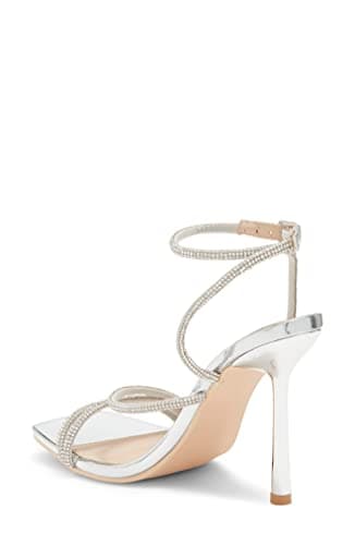 Narala Wild Diva Women's Square Toe Rhinestone Embellished Stiletto Heels