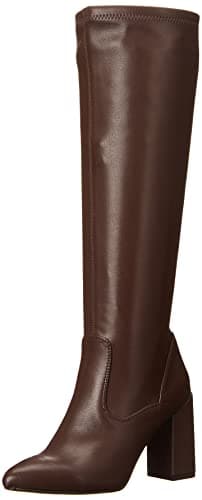 Franco Sarto Women's Katherine Knee-High Boot — Dark Brown Faux Leather