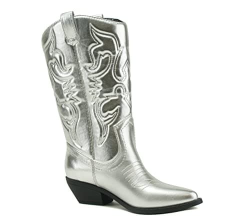 Women's Western Cowboy Stiched Pointed Toe Ankle Boot - RENO Fashion Boots