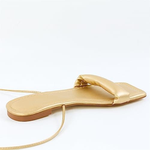 Richealnana Women's Strappy Gladiator Split Toe Sandals