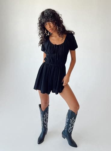 MeiLuSi Embroidered Tall Cowboy Boots for Women