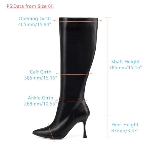 Stylish Pointed Toe Zipper Stiletto Boots for Women