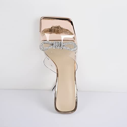Women's Rhinestones Bowknot Mule Sandals