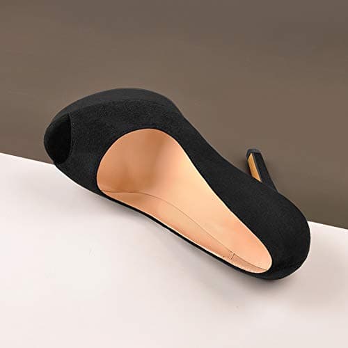 Richealnana Women's Peep-Toe Platform Classic Pumps