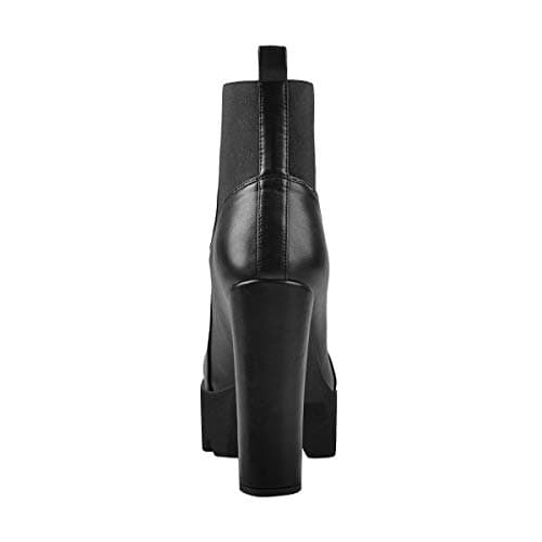 Richealnana Women's Elastic Ankle Booties with Chunky Heel