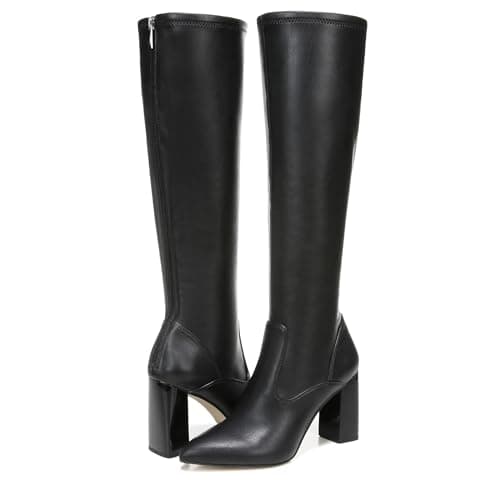 Franco Sarto Women's Katherine Knee-High Boot — Black Synthetic