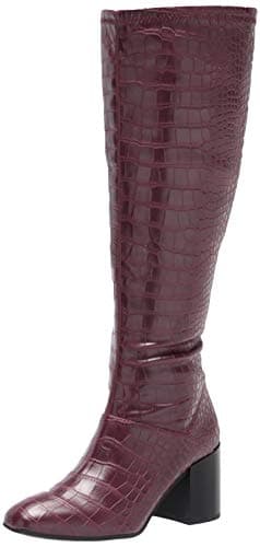 Franco Sarto Women's Tribute Knee High Bootenia — Mulberry Wide Calf