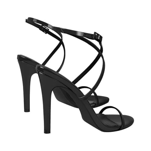 Richealnana Women's Ankle Strap High Heel Stiletto Sandals
