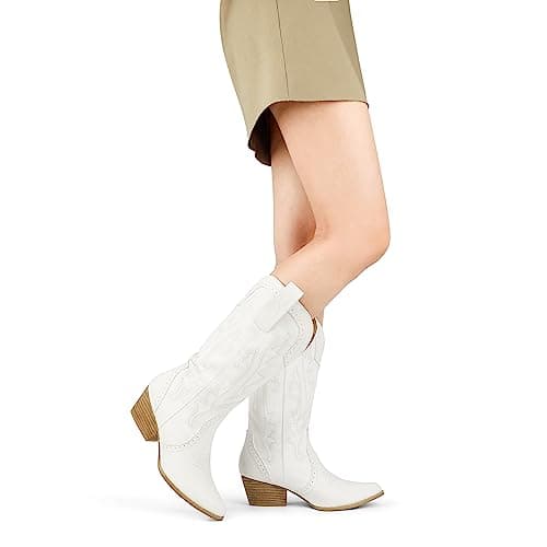 Zzheels Women Mid-calf Cowboy Boots