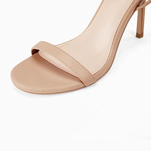 Coutgo Womens Strappy Lace-Up Heels Sandals Summer Dress Shoes