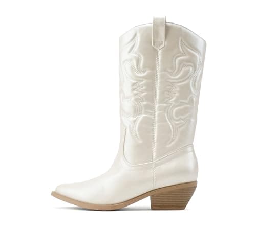 Women's Western Cowboy Pointe Toe Ankle Boots - RENO Soda