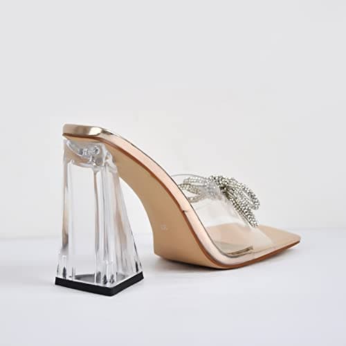 Women's Rhinestones Bowknot Mule Sandals