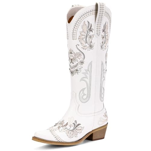 Vintage Sparkly Rhinestone Cowboy Boots for Women