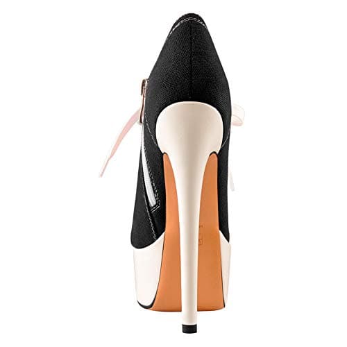 Richealnana Women's Canvas Ankle Boots Platform Sneaker