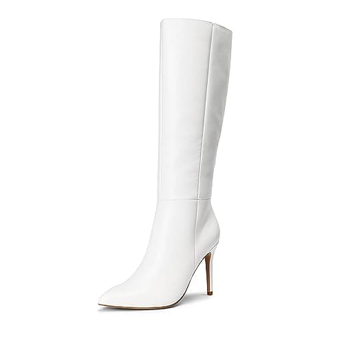 Dream Pairs Women's Pointed Stiletto Boots: Fashion & Classic Knee-High Heels