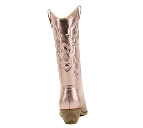 All-White Western Cowboy Pointed Toe Knee High Boots