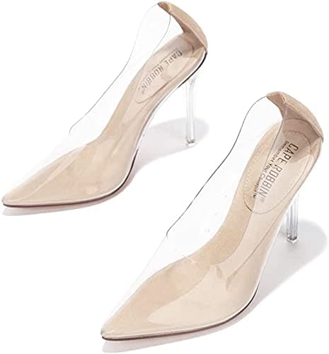 Glass Doll Pointed Toe Lucite Heel Pumps