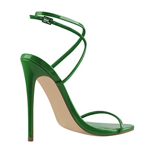 Richealnana Women's Crisscross Ankle Strap Stilettos Sandals