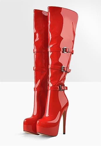 Richealnana Women's Comfortable Platform Lace Up Side Zipper Over the Knee High Boots for Casual Wear
| Richealnana Women's Stylish Platform Lace Up Side Zipper Over the Knee High Boots for Snow Days
| Richealnana Women's Fashionable Platform Lace U
