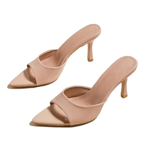 Galonfulty Women's Patent Leather Heel Sandals for Formal Party Dresses