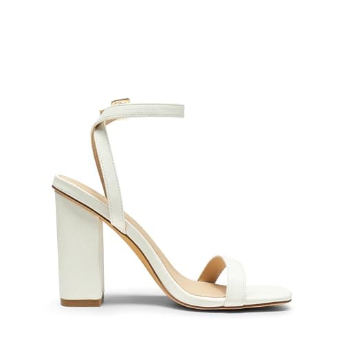DREAM PAIRS Women's Chunky Clear High Heels Sandals