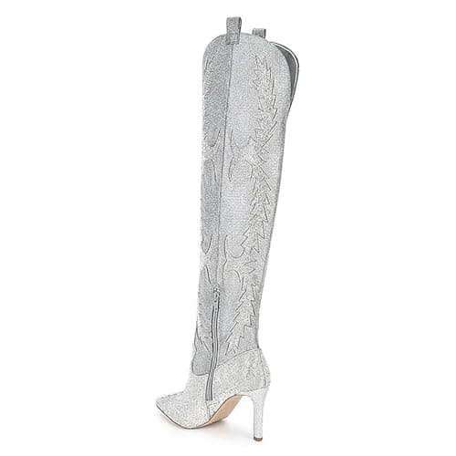 Sparkly Rhinestone Over Knee Boots for Women
