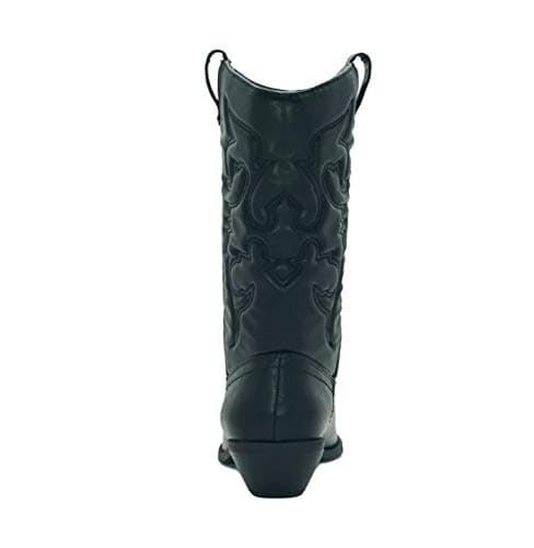 Women's Western Cowboy Boots - Pointe Toe Low Heel Ankle Mid Shaft Soda RENO