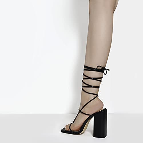 Richealnana Women's Chunky Heel Sandals