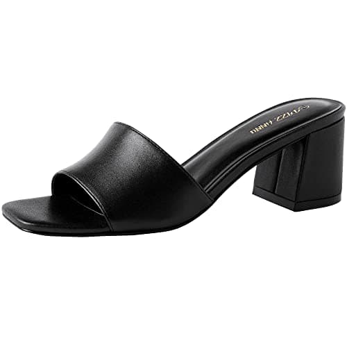 Refined Product Titles:

1. Women's Square Open Toe Heeled Sandals
2. Women's Diana Mule Sandal