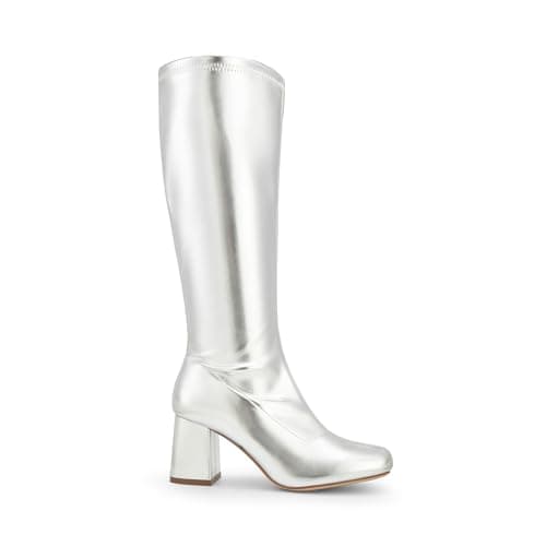 Dream Pairs Women's Chunky Knee High Square Toe Boots