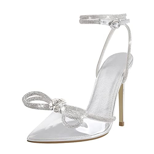 Richealnana Women's Pointed Toe Pumps Stiletto High Heel Sandals