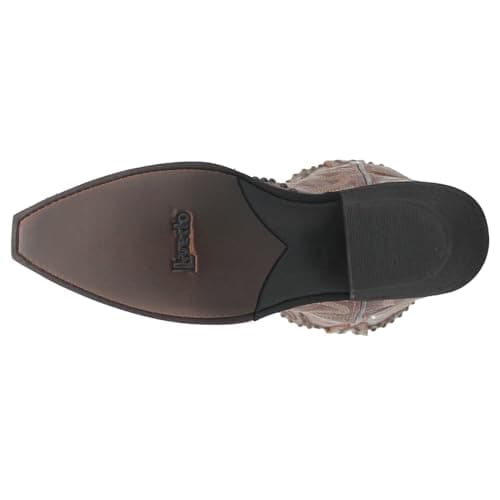 Laredo Women's Braylynn Embroidered Studded Snip Toe Casual Boots - Mid Calf, Low Heel, Brown