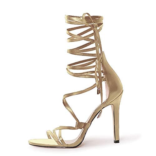 Richealnana Women's Strappy Gladiator Stiletto Sandals