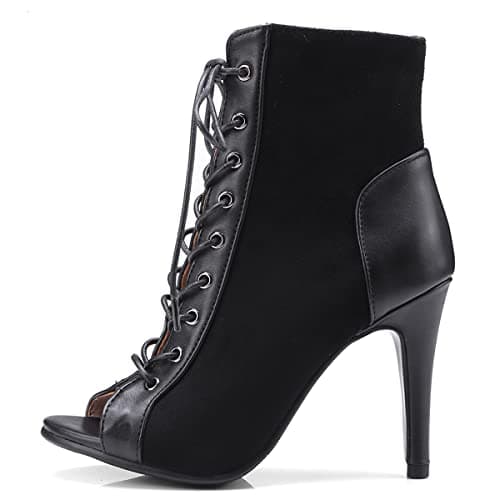 Roimaash Women's Burju Lace-Up Dance Heels 7/10CM