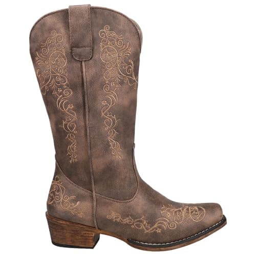 ROPER Women's Riley Scroll Embroidery Snip Toe Boot