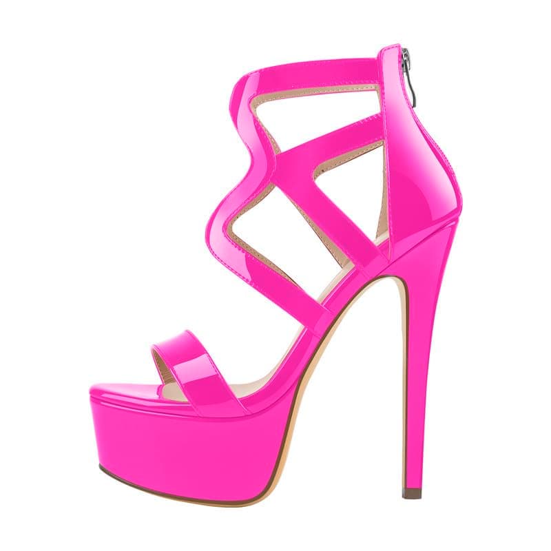 Richealnana Women's Platform Stilettos Heels Sandals