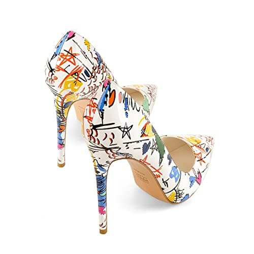 Richealnana Women's Classic Pointed Toe 4.7 Inch High Heels