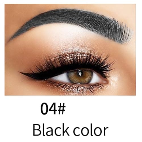 Q706 4-Tipped Dark Brown Eyebrow Pen, Precise & Long-lasting — 4#Black