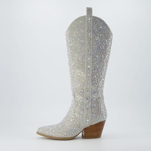 CUSHIONAIRE Women's Comfortable Tall Western Boot + Memory Foam