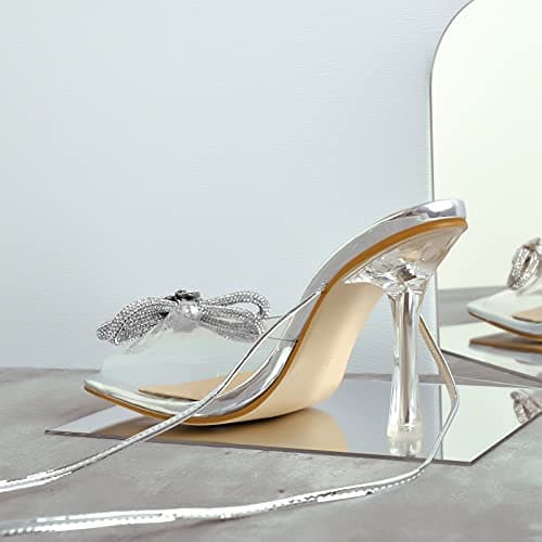Richealnana Women's Rhinestone Bowknot Sandals