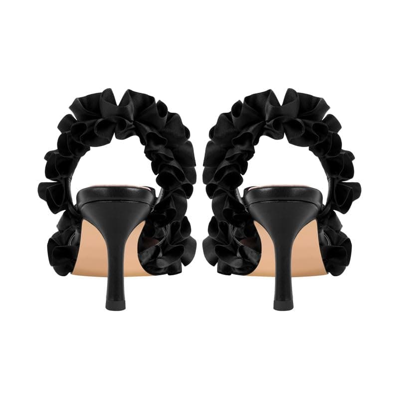 Richealnana Women's Crystal-Embellished Mule Sandals