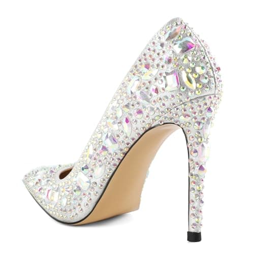 Eldof Women's Classic 4" Stiletto Heel Dress Pumps, Size 5-13