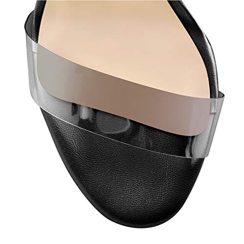 Richealnana Women's Transparent Adjustable Buckle Dress Sandals