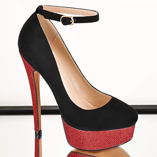 Richealnana Women's Double Platform Stiletto Heels